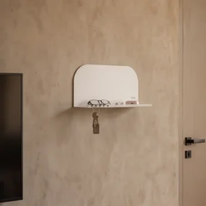 Recibidor de Pared con Bandeja y Ganchos